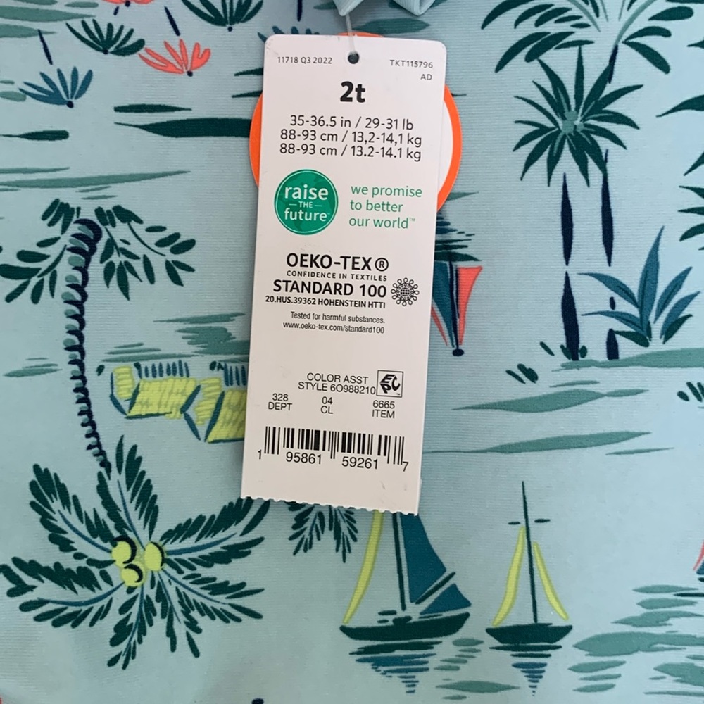 Carters Toddler Rash Guard - Picture 4 of 9